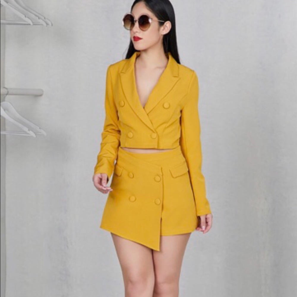 Mustard skort set